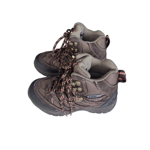 L.L. Bean Kids Waterproof Hiking Boots Size 1 Brown Lace Up Outdoors - Picture 5 of 10